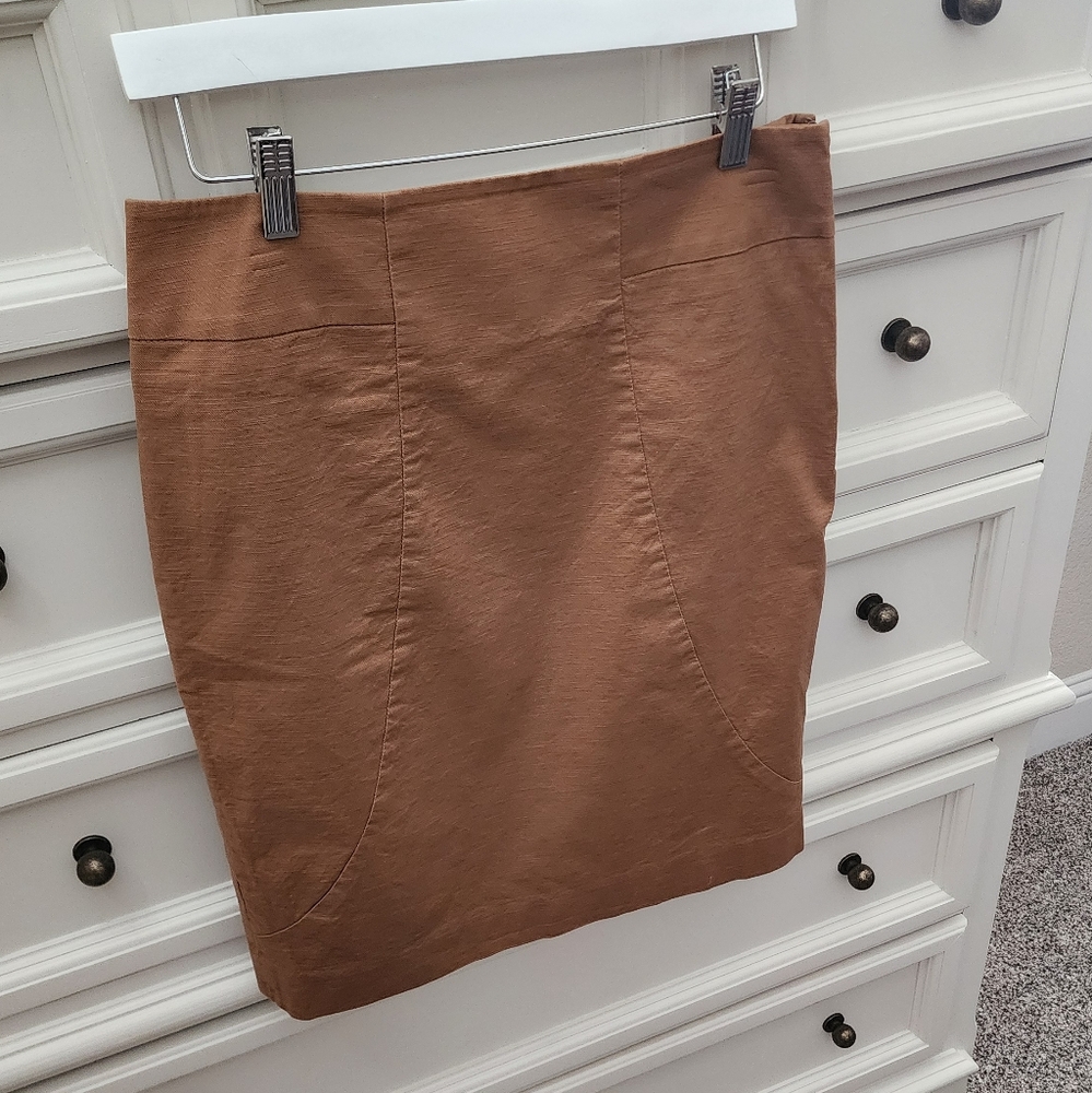 The Limited toffee color pencil skirt 6